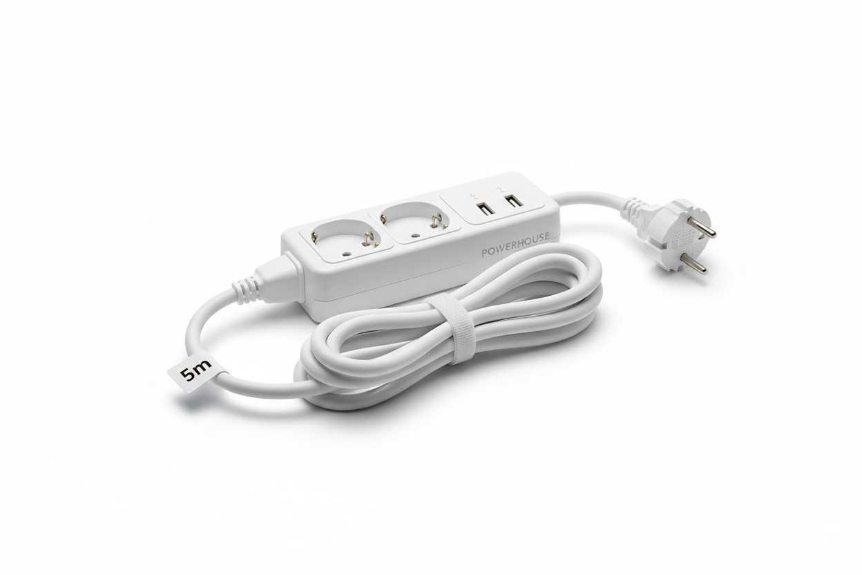 Regleta de 6 tomas con cable de 5 metros