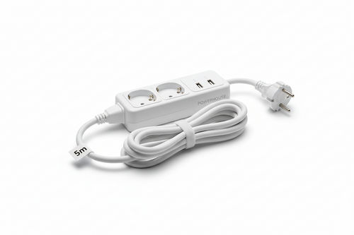 Regleta de 6 tomas con cable de 5 metros